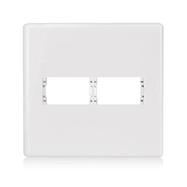 Imagem de Placa 6 Módulos Com Suporte 4x4 Stella Steck Branco