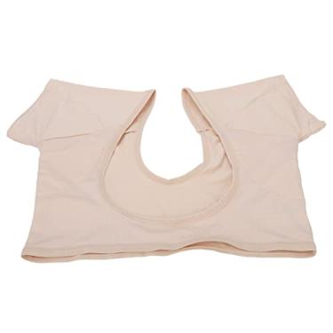 Imagem de Colete Almofadado Nas Axilas, Colete de Suor Nas Axilas, Malha, Manga Curta, Absorvente de Suor, Cor Pele, para Esportes (M)