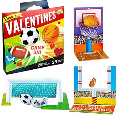 Imagem de PEACEABLE KINGDOM Card Valentine Super Flick Sports, 1 EA