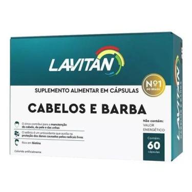 Imagem de Vitamina Lavitan Cabelos E Barba 60 Cápsulas - Cimed - Nutracom Ind E
