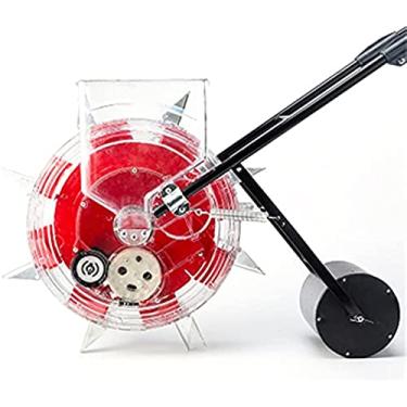 Imagem de Semeadora de vegetais de precisão para jardim plantador de plantação de plantação à prova de ferrugem espalhador de transmissão para feijão de milho algodão amendoim, vermelho, 12 bocas