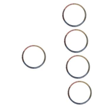 Imagem de OSALADI 5 Unidades galaxywatch4 tampa da moldura relógio 4 anel de bisel clássico relógios decoração assistir suprimentos ornamento de bisel de água escala confundir anel de metal protetor