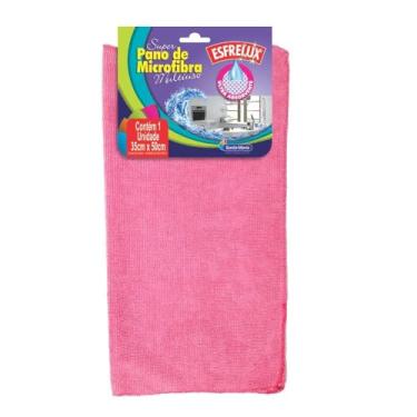 Imagem de PANO MICROFIBRA ESFRELUX COM 1 UNIDADE (MEDIDA 35X50)