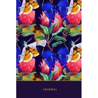 Imagem de Journal: Butterflies & Protea's Navy Lined Journal, Notebook, Diary, Composition Book 6x9