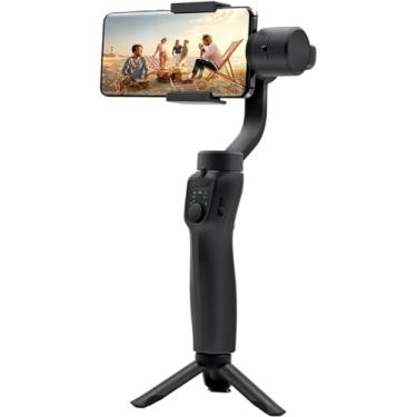 Imagem de Gimbal Estabilizador Portátil de 3 Eixos F8 com Tripé de Aderência para Celular