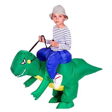 Imagem de Fantasia de Halloween Inflável Ride Dinossauro T-Rex 3-6 Anos Verde