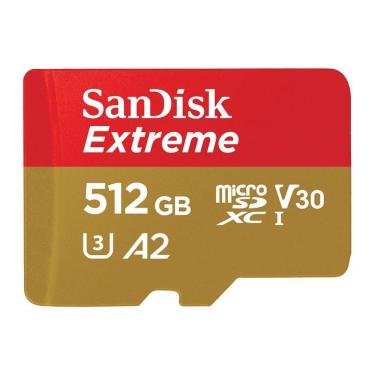 Imagem de Cartão Memória Micro Sd Sandisk 512Gb Microsd Extreme 190Mbs