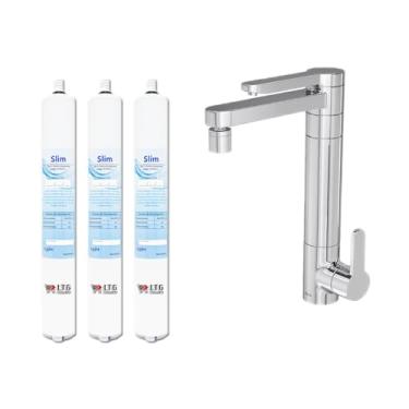 Imagem de Generic Kit de Filtro com 3 Refis de Filtro de Água para Torneira Deca Twin Couple