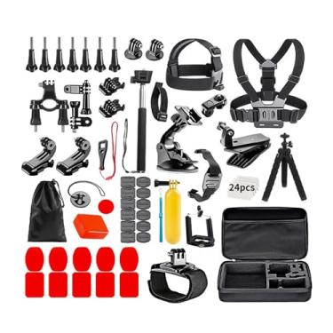 Imagem de Daconovo Kit de acessórios para câmeras de ação 84 em 1 Conjunto de acessórios para câmeras esportivas com estojo de transporte de substituição para GoPro Hero 12/11/10/9 e mais