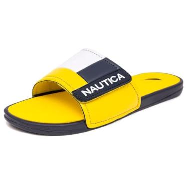 Imagem de Nautica Sandália masculina atlética, tiras ajustáveis conforto sandália Bower, Amarelo, 7