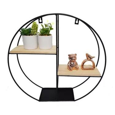 Imagem de Prateleira de Parede para Decorar e Vasos de Flores em Ferro