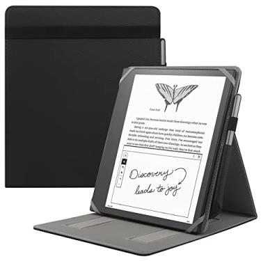 Imagem de HoYiXi Capa universal para 25.9 cm Apresentando Scribe 1ª geração versão 2022 / 26.2 cm Kobo Elipsa eReader 2021 versão 2021 capa dobrável com suporte vertical para caneta - preta