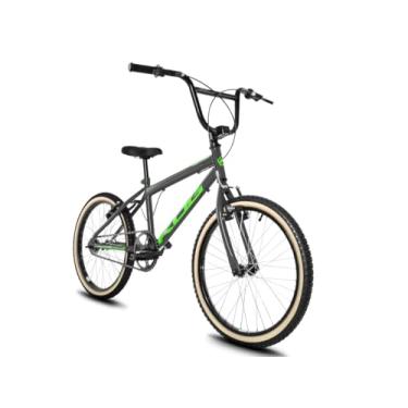 Imagem de Bicicleta Aro 20 Infantil KOG Cross BMX Alumínio Pneu Bege,Grafite Verde
