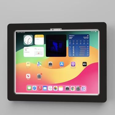 Imagem de TABcare Gabinete VESA de acrílico antirroubo para Apple iPad Pro 11 polegadas 2024 (5ª geração) com kit de montagem de parede gratuito e cabo USB C de ângulo de 90 graus (iPad Pro 11 2024, preto)