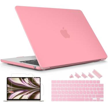 Imagem de Lepeoac Capa compatível com MacBook Air de 15 polegadas M4 A3241 M3 A3114 M2 A2941 2025 2024 2023 Releaes, capa rígida de plástico com capa de teclado e protetor de tela para Mac Air de 15,3