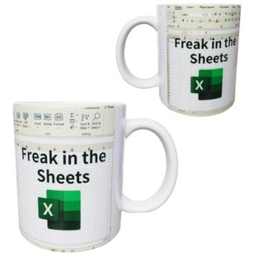 Imagem de KRLWO Spreadsheet Caneca de café Excel Caneca engraçada de contador nas folhas para finanças, banqueiros e colegas de trabalho perfeita para chefes de contabilidade, amigos, NA, CPA, CFO, analistas
