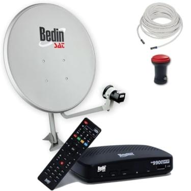 Imagem de Kit Antena Parabólica Digital c/Receptor Sat HD Regional BS9900 Bedin
