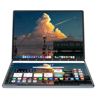 Imagem de Ruchonin Laptop 2 em 1 27.8 cm 2.5K Dual Screen Touch CPU Core i3-1215U Win 11 Home 32GB RAM 1TB SSD