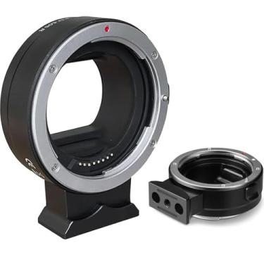Imagem de Adaptador de montagem de lente EF-EOS R para lentes Canon EF/EF-S compatível com câmeras EOS R, RF RP R3 R5 R6 R7 R8 R10 R50, anel de controle de conversor de lente de foco automático, adaptador de