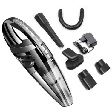 Imagem de Aspirador de Pó Sem Fio Portátil 3 em 1, Aspirador de Pó e Àgua, Preto, Multifuncional Limpadores de carros