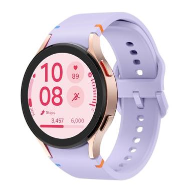 Imagem de Sodhad Pulseira de silicone macio compatível com Samsung Galaxy Watch 7 de 44 mm e 40 mm, pulseira esportiva respirável para Galaxy Watch 7 6 5 4 mm e 4 mm de 44 mm e 40 mm/Galaxy Watch 6 Classic de