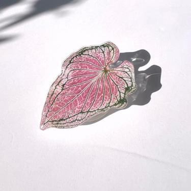 Imagem de Generic Suporte de telefone Plant | Suporte de telefone Leaf | Suportes de telefone com folhas de filodendro, suporte de telefone expansível dobrável multifuncional, compatível com todos os