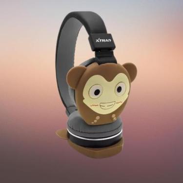 Imagem de Fone de Ouvido Sem Fio Bluetooth Infantil Bichinhos BIchos Animais - X