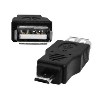 Imagem de Adaptador Usb Femea Para Micro Usb - Wincabos