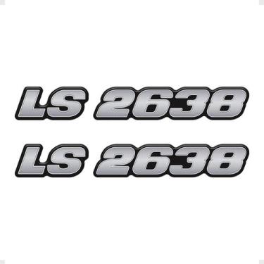 Imagem de Par Adesivos Ls 2638 Caminhão Mb Mercedes Resinado Generico - SPORTINO