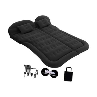 Imagem de JicSuXi Colchão de Ar Inflável SUV 175cmx130cm com Bomba de Ar Cama Inflável para Carro para Atividades Ao Ar Livre Leve E Confortável, Preto