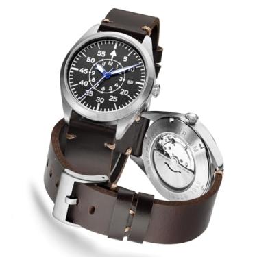 Imagem de Relógio de piloto Aviador mecânico Automático Reloj Flieger 50m Mergulho Tipo B Relógio de pulso Relógios mecânicos Reloj Piloto Aviador Fliegheruhr B-Uhr