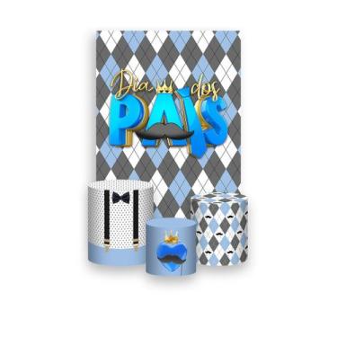 Imagem de Painel De Festa Vertical 1,50 x 2,20 + Trio De Capas Cilindro - Dia Do