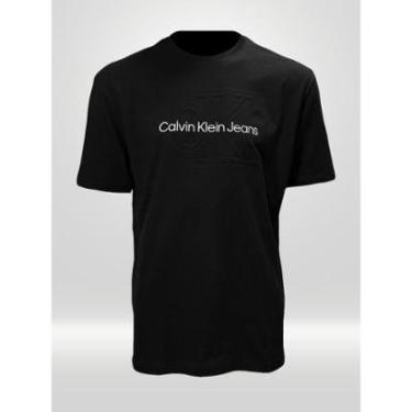 Imagem de Camiseta Masculina Embossed Calvin Klein Jeans Preta-Masculino