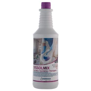 Imagem de Detergente Sanitário Banheiro Limpeza Profunda Pisos Vaso 1L - QUIMIDE