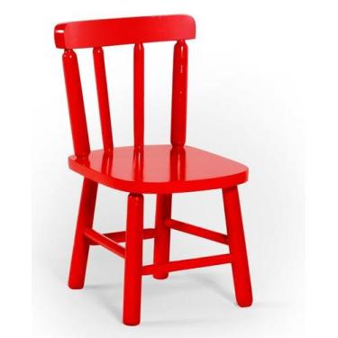 Imagem de Cadeira Infantil - Vermelho - JM Móveis