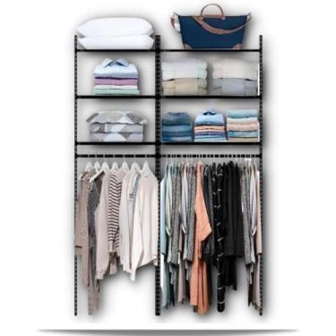 Imagem de Arara de parede plus - 1,60 Smart Black - Casa Expressa