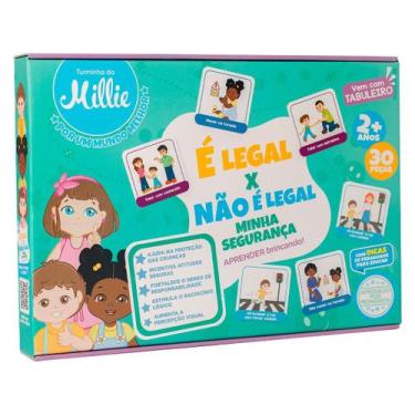Imagem de Jogo É Legal x Não é Legal Tabuleiro - Minha Segurança Turminha da Mil