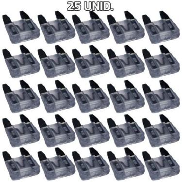 Imagem de Kit Fusível Automotivo Lamina Mini 25 Peças 25 Amperes - Tech One