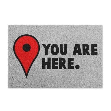 Imagem de Capacho You Are Here - 60 x 40 - yaay