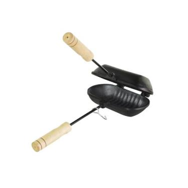 Imagem de Sanduicheira Antiaderente Simples 1 Pão Francês 15x10cm - Alumínios Vi