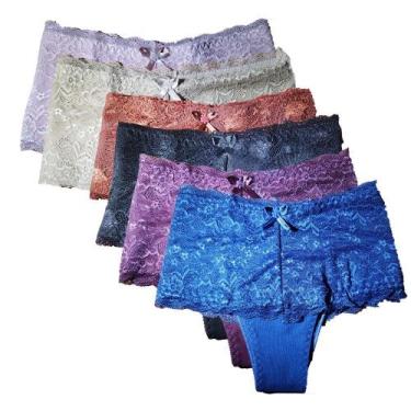 Imagem de Kit 6 Calcinhas Modeladora Cintura Alta Frimodas Microfibra Adulto, GG