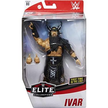 Imagem de WWE Ivar Elite Series #80 Deluxe Action Figure with Realistic Facial Detailing, Iconic Ring Gear & Accessories