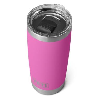 Imagem de Copo térmico YETI Rambler de 590 ml, aço inoxidável, isolamento a vácuo, com tampa MagSlider, rosa Wildflower Fuchsia