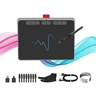 Imagem de Tablet de desenho Acepen Graphics Tablet com Stylus sem bateria 8192 Sensibilidade à pressão 8 teclas de atalho, caneta tablet de 9 x 6 polegadas para arte digital, ensino online, animação, trabalho com Mac, PC e celular
