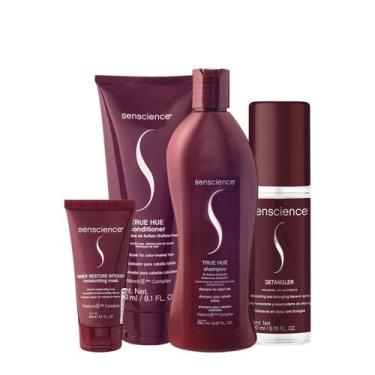 Imagem de Kit Senscience True Hue Intensif Detangler Home Care Leave-in (4 produ