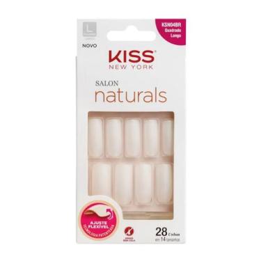 Imagem de Unha Postiça Salon Naturals Quadrada Longa - Kiss New York