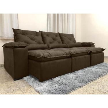 Imagem de Sofá 4 e 5 Lugares Retrátil e Reclinável 2,90 metros Alpoim Estofados 