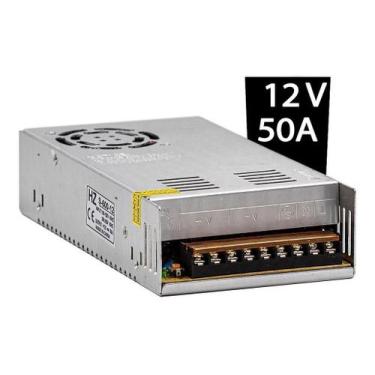 Imagem de Kit 5 Fonte Chaveada 12v 50a 600w Centralizada Bivolt Eletro - MAXBOM