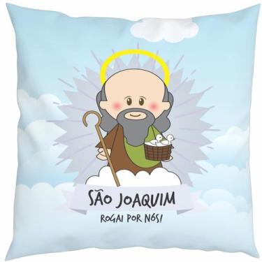 Imagem de Almofada Com Enchimento Oração Santinhos São Joaquim - Fabrika De Fest