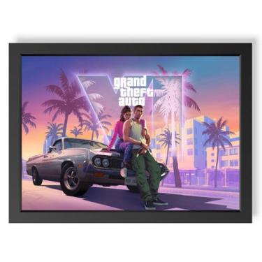 Imagem de Quadro Decorativo Grand Theft Auto VI geek.frame - 7898960704198
